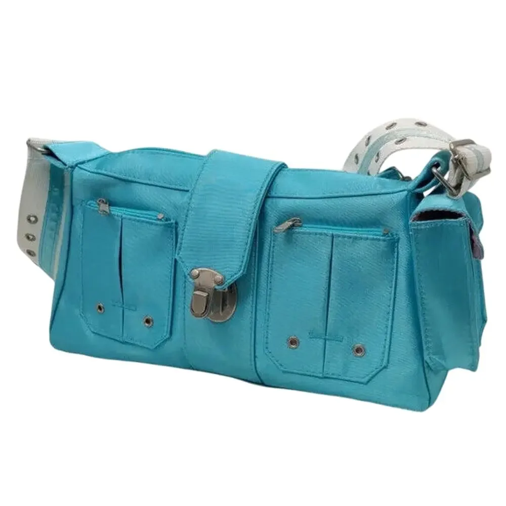 VIntage Y2K Blue Belt shoulder bag